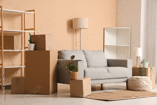 Interior of living room wit...