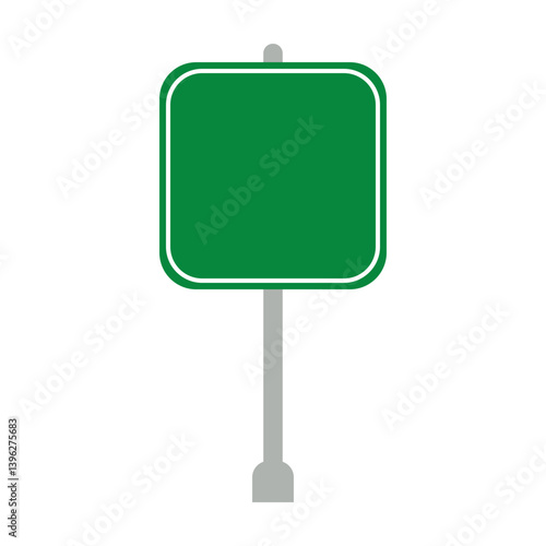 Green Road Sign Board Icon, Simple Icon Vector Design, best used for presentation, application, web and banner	