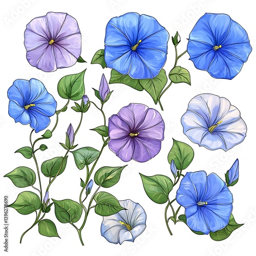 Wallpaper Mural Floral Illustration Collection (1) Torontodigital.ca