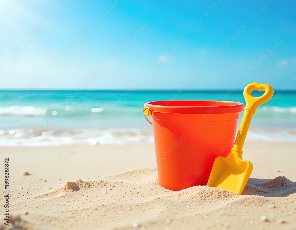 Bright Summer Day at the Beach