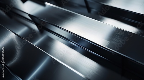 Wallpaper Mural Brushed stainless steel soft reflections metallic shine perfect for luxury tech products automotive marketing and high end industrial branding Brushed metallic background with stainless steel shine Torontodigital.ca