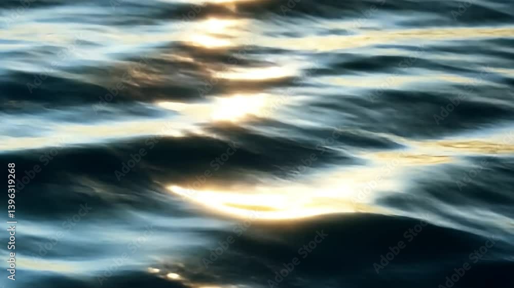 Serene Ocean Waves Tranquil Reflection of Sunlight on Blue Surface of Natures Beauty, Evoking Calm and Peace with Gentle Movements. Serene Ocean Waves Tranquil Reflection of Sunlight on Blue Surface of Natures Beauty, Evoking Calm and Peace with Gentle Movements.