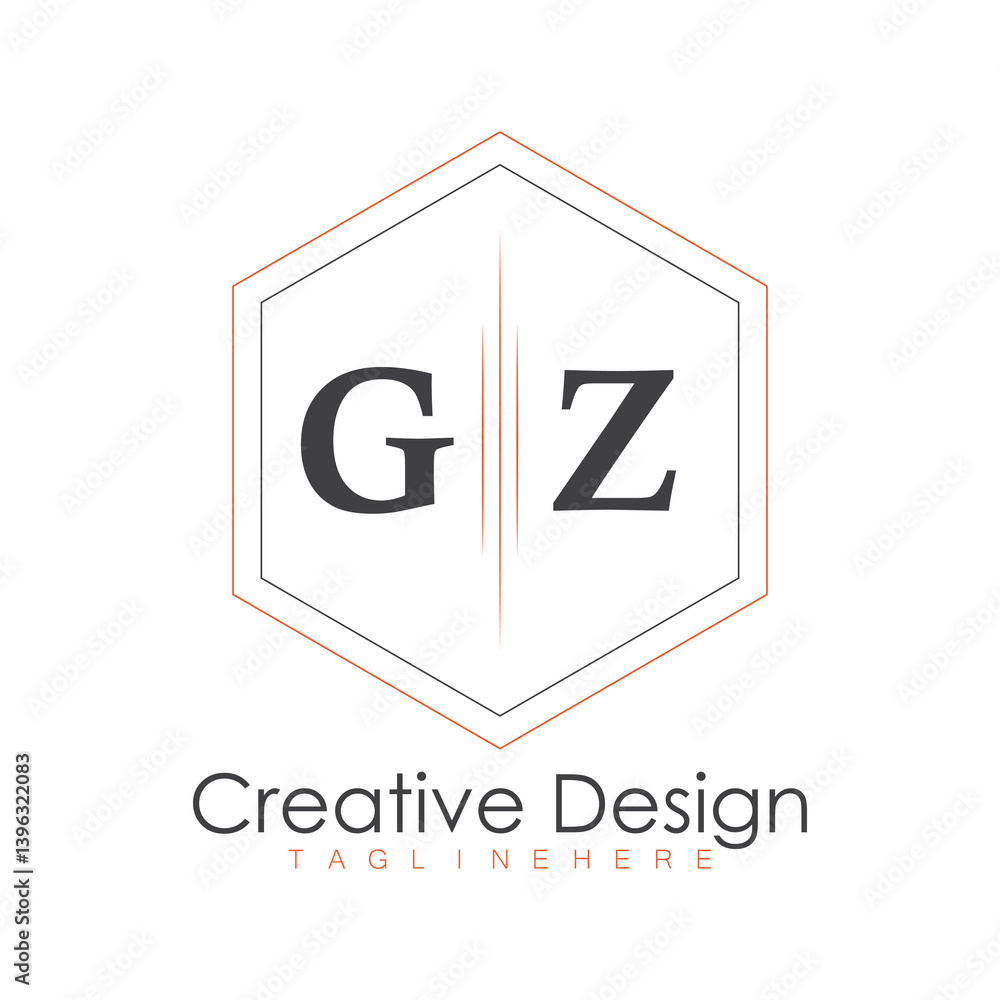 initial monogram logo with polygon style design. initial monogram logo with polygon style design.