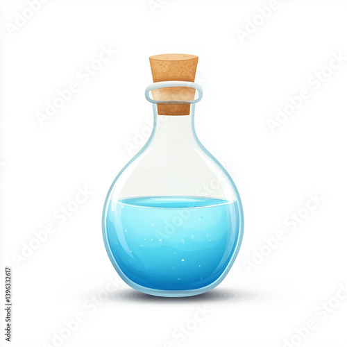 glass bottle isolated on white