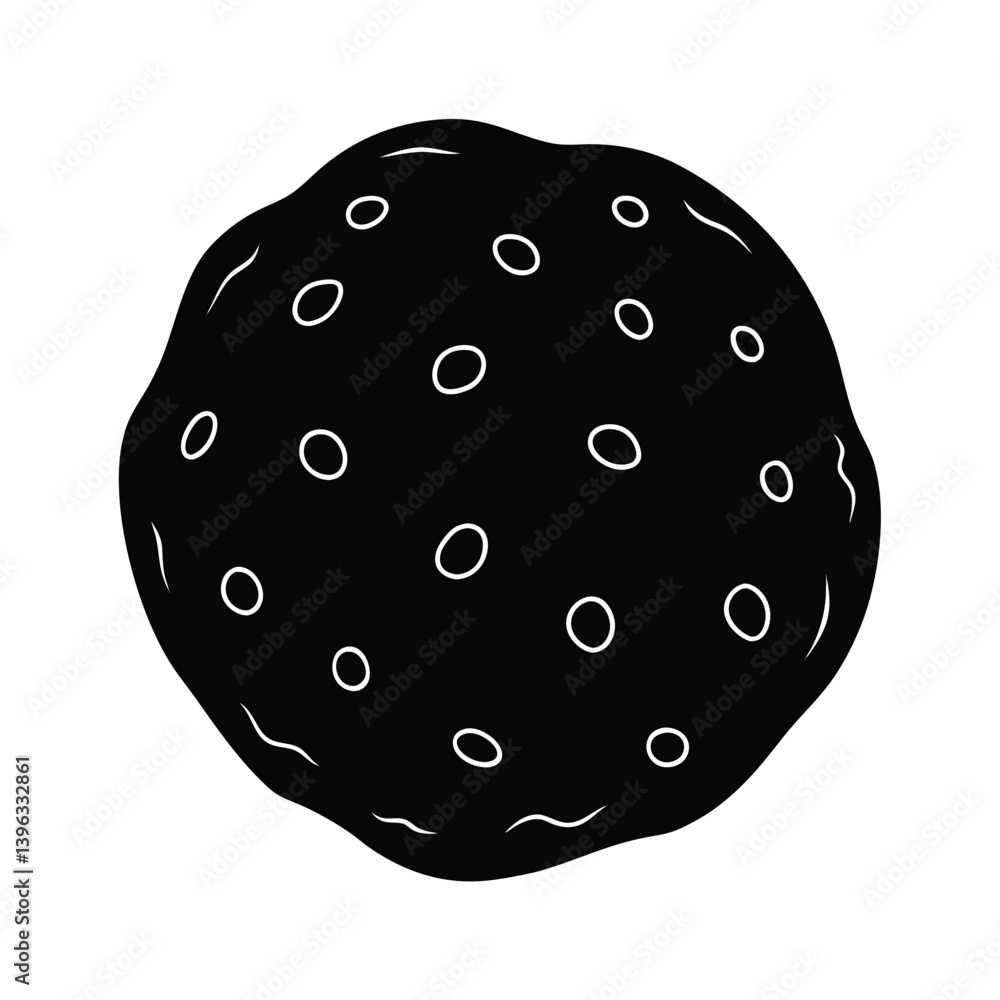 Cute cookie illustration for kindergarten snack time or food flashcards Cute cookie illustration for kindergarten snack time or food flashcards
