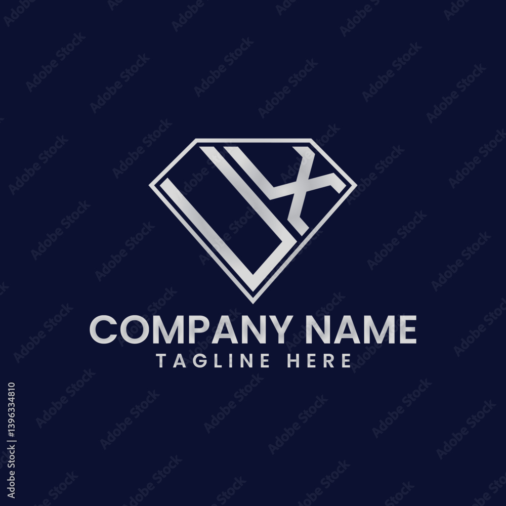 Simple Letter Logo in Diamond Frame Simple Letter Logo in Diamond Frame