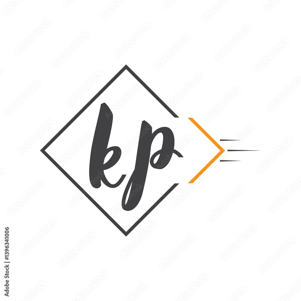initial monogram logo with square style design. initial monogram logo with square style design.