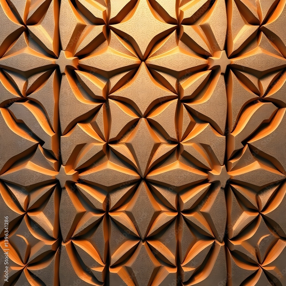 A tessellating pattern of simple A tessellating pattern of simple