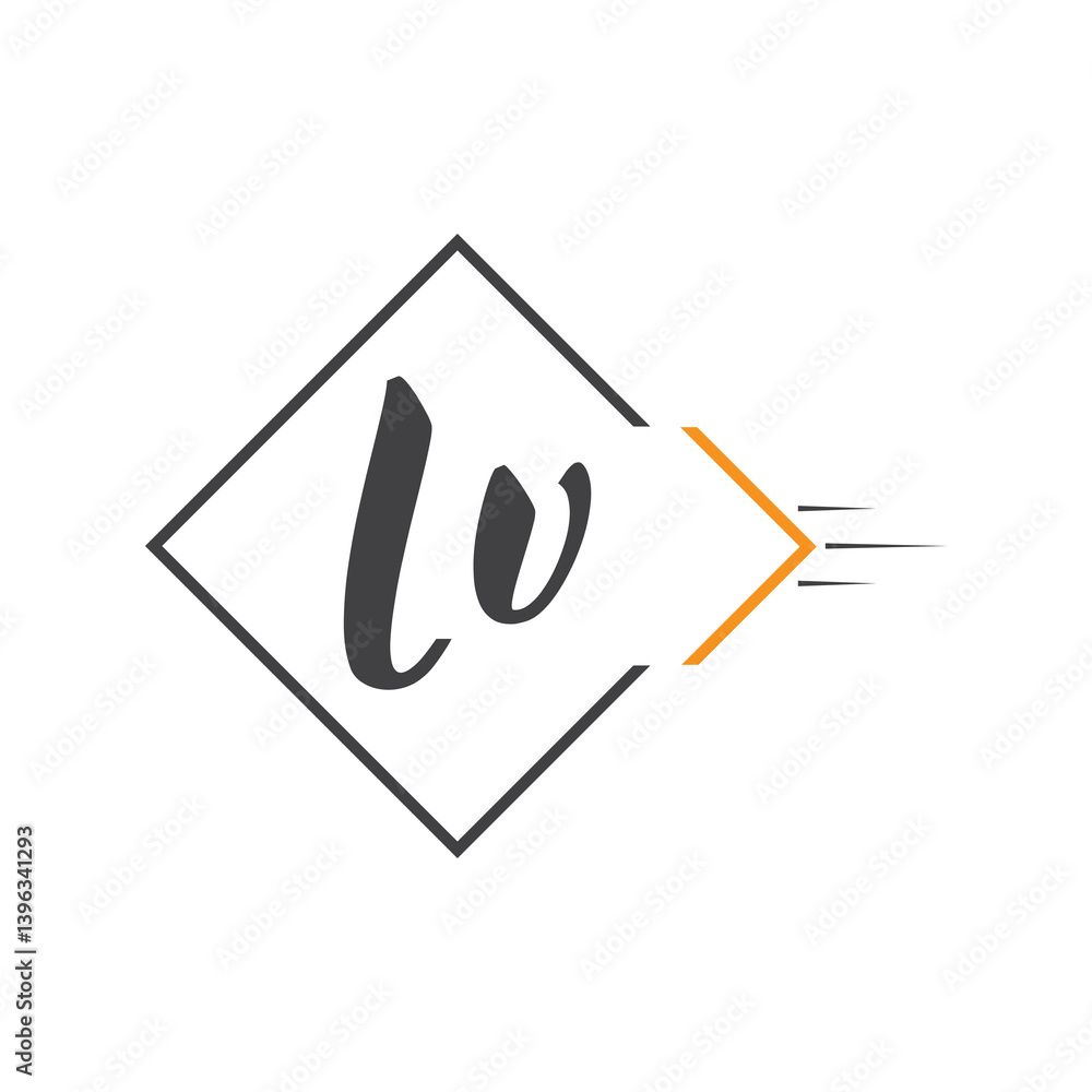 initial monogram logo with square style design. initial monogram logo with square style design.