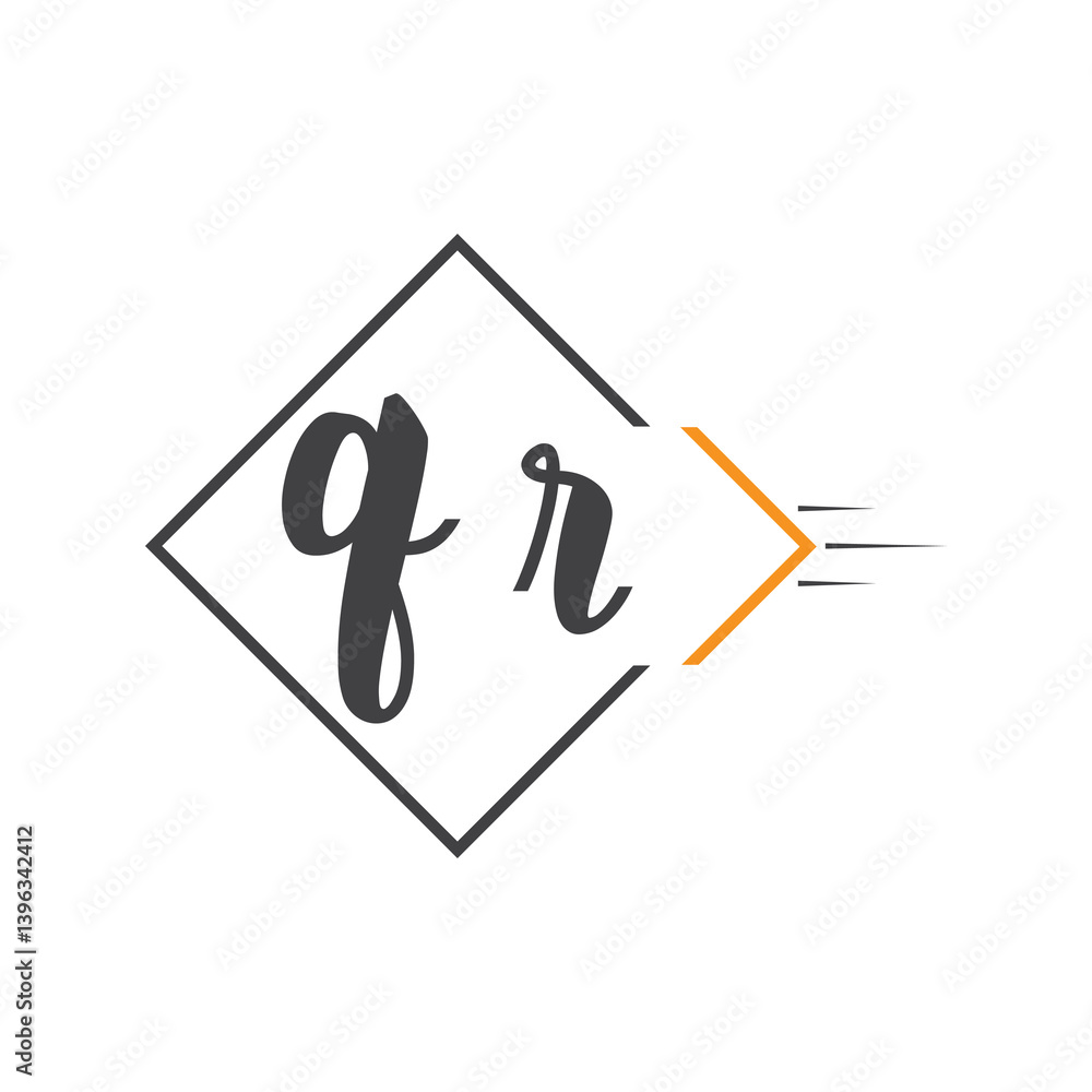 initial monogram logo with square style design.