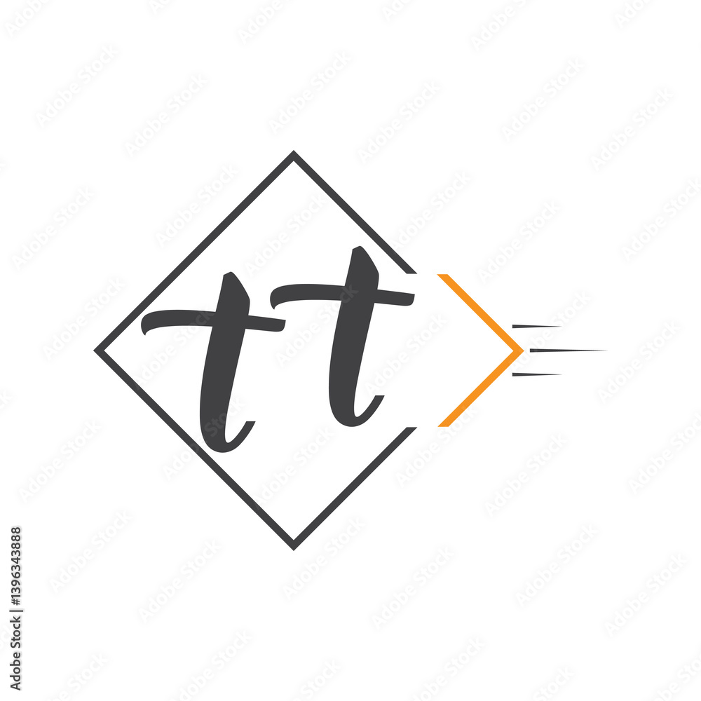 initial monogram logo with square style design. initial monogram logo with square style design.