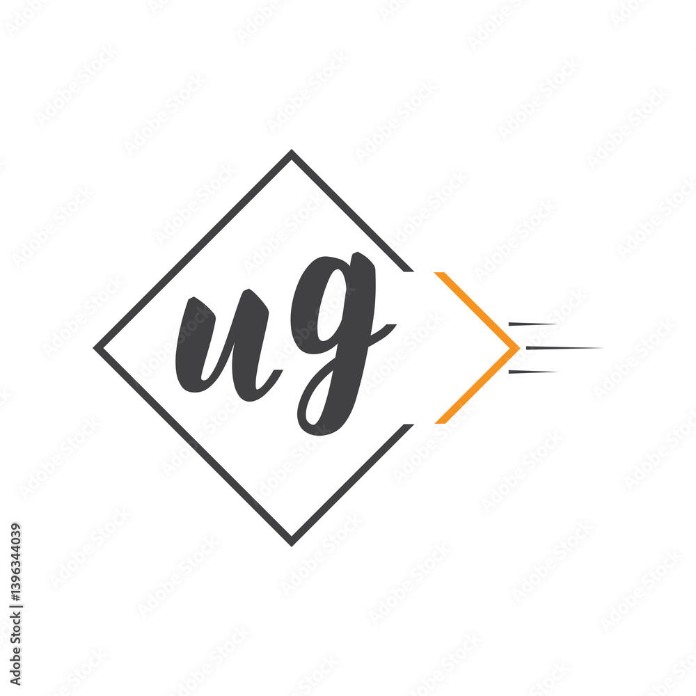 initial monogram logo with square style design. initial monogram logo with square style design.