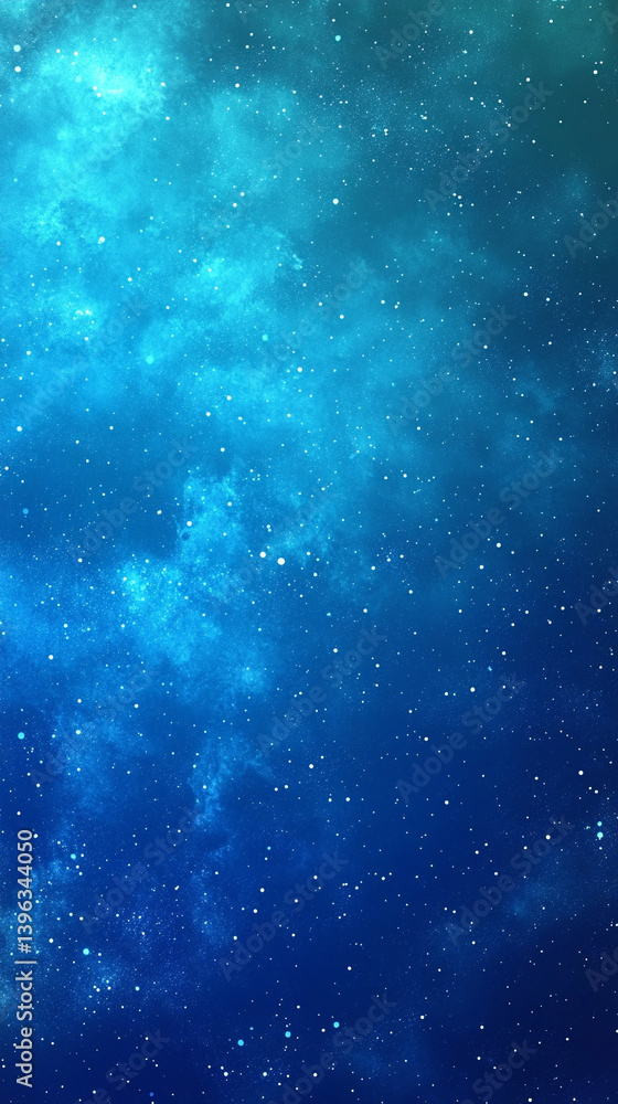 Fototapeta premium A serene turquoise and blue gradient background with soft white highlights, light leak effects, and a grainy texture, conveying calmness, creativity, and modern elegance for various projects.