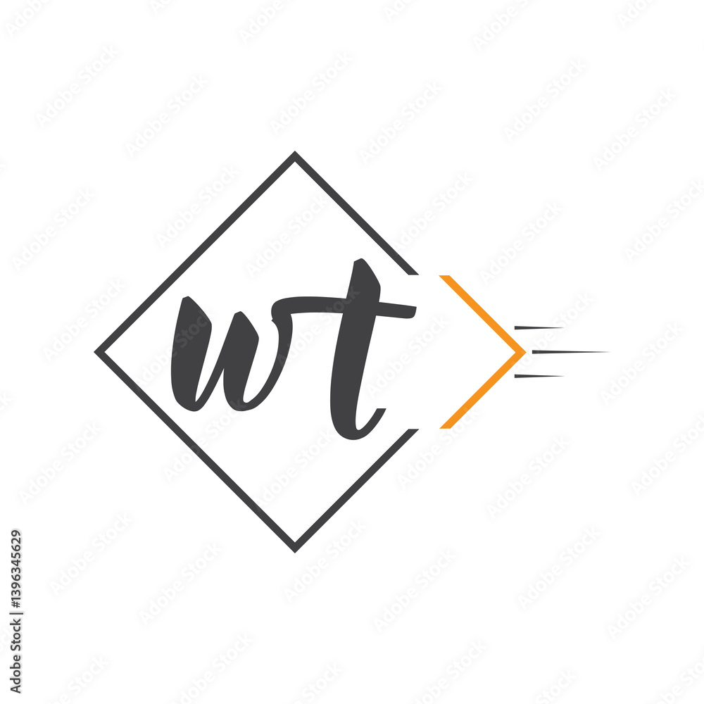 initial monogram logo with square style design. initial monogram logo with square style design.