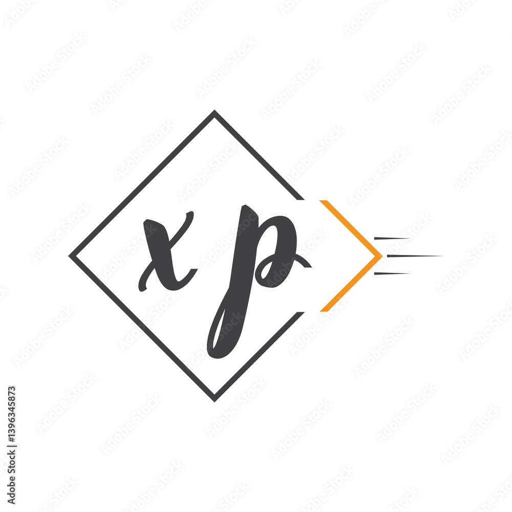 initial monogram logo with square style design. initial monogram logo with square style design.