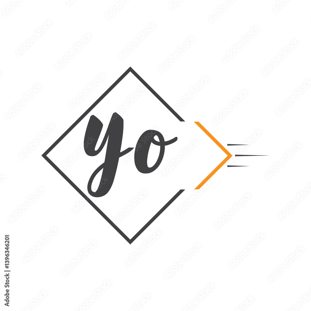 initial monogram logo with square style design. initial monogram logo with square style design.