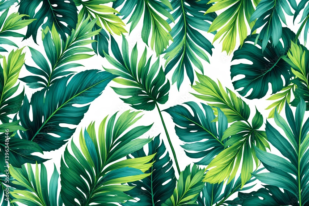 seamless pattern with green leaves seamless pattern with green leaves