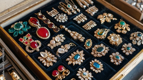 A curated collection of exquisite, ornate jewelry pieces.
