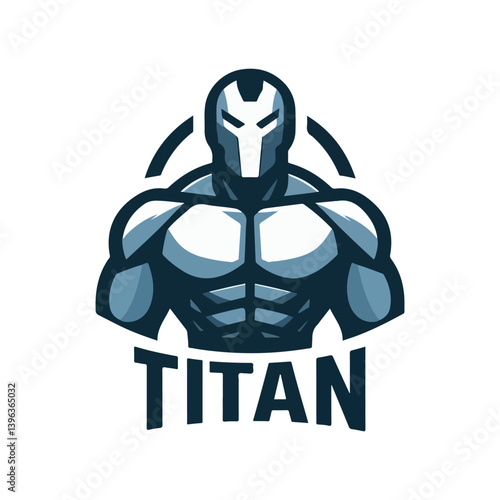 titan mascot logo vector illustration