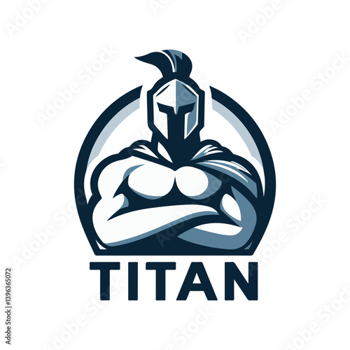 titan mascot logo vector illustration