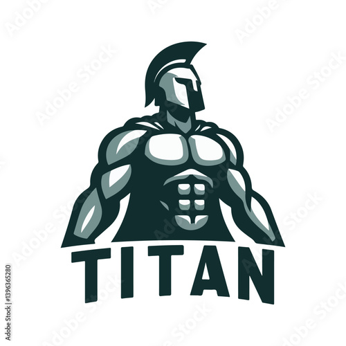 titan mascot logo vector illustration