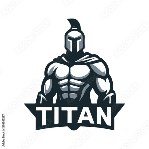 titan mascot logo vector illustration