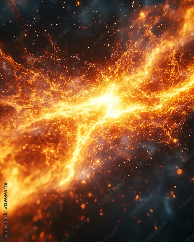 Vibrant cosmic energy in deep space. Vibrant cosmic energy in deep space.