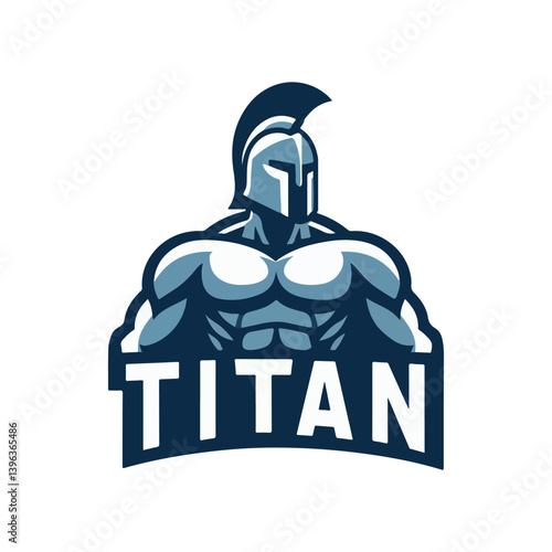 titan mascot logo vector illustration