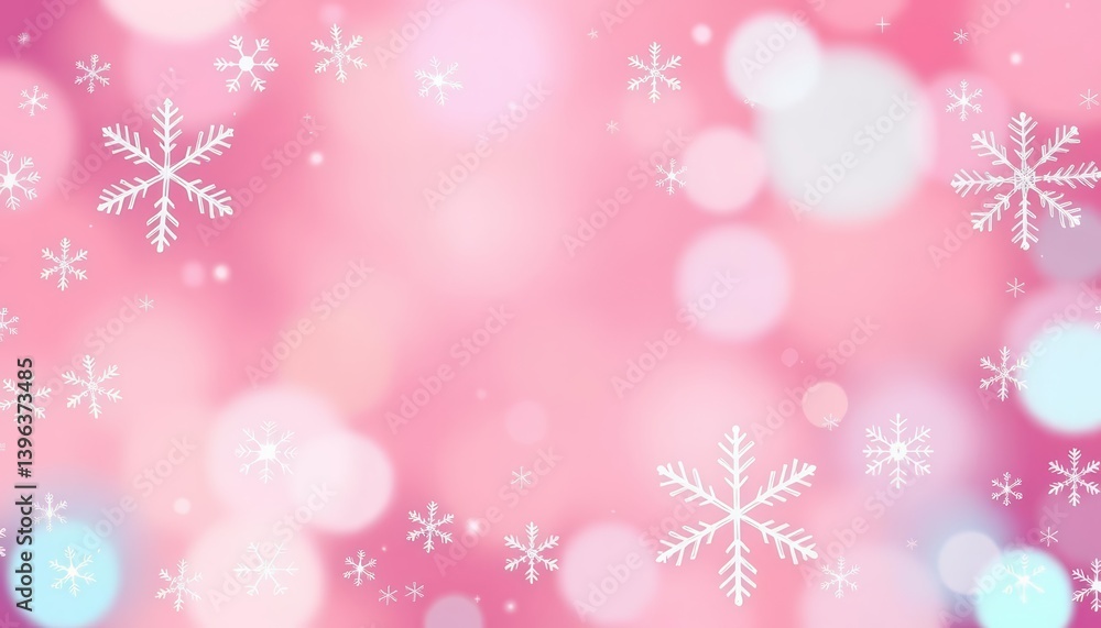 Abstract snowflake seamless border, perfect for winter holiday designs, backdrop, pattern Abstract snowflake seamless border, perfect for winter holiday designs, backdrop, pattern