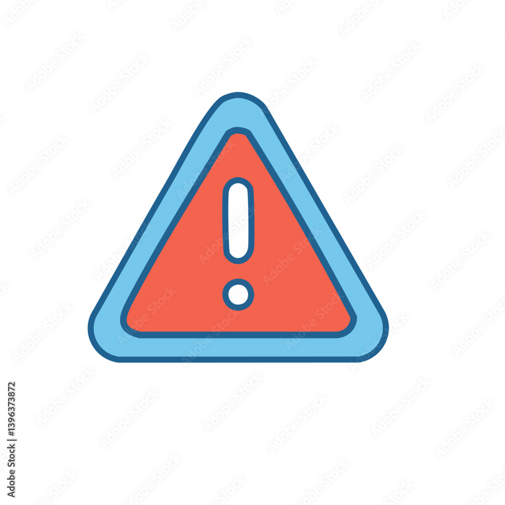 warning sign isolated on white warning sign isolated on white