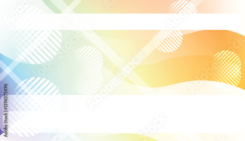 Blurred Decorative Design In Abstract Style With Wave, Curve Lines, Circle, Space for Text. Fluid shapes composition. For Design Flyer, Banner, Landing Page. Vector Illustration