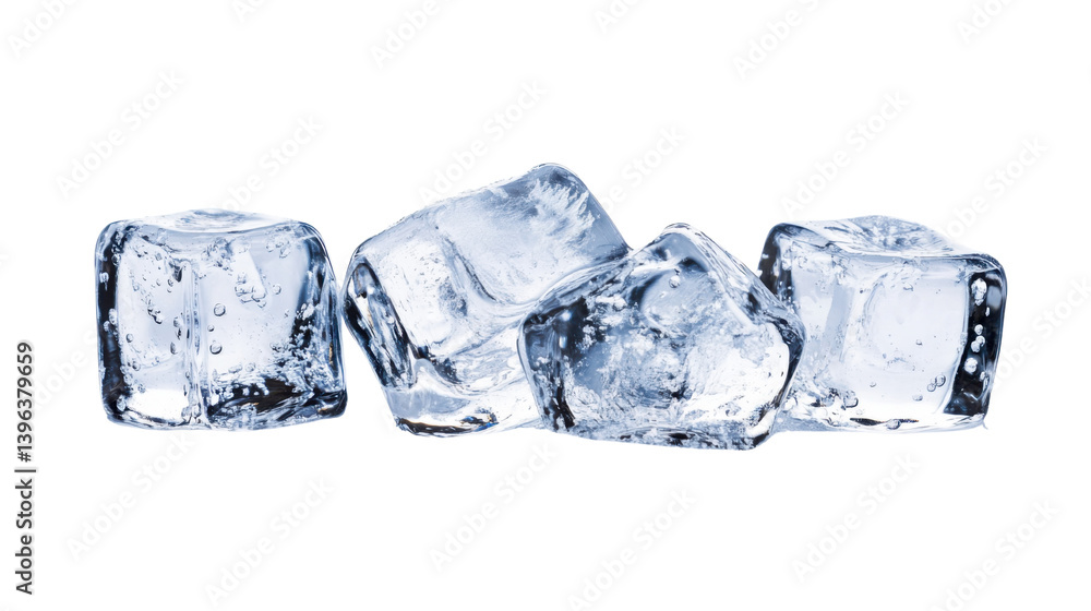 ice cubes isolated on white background ice cubes isolated on white background