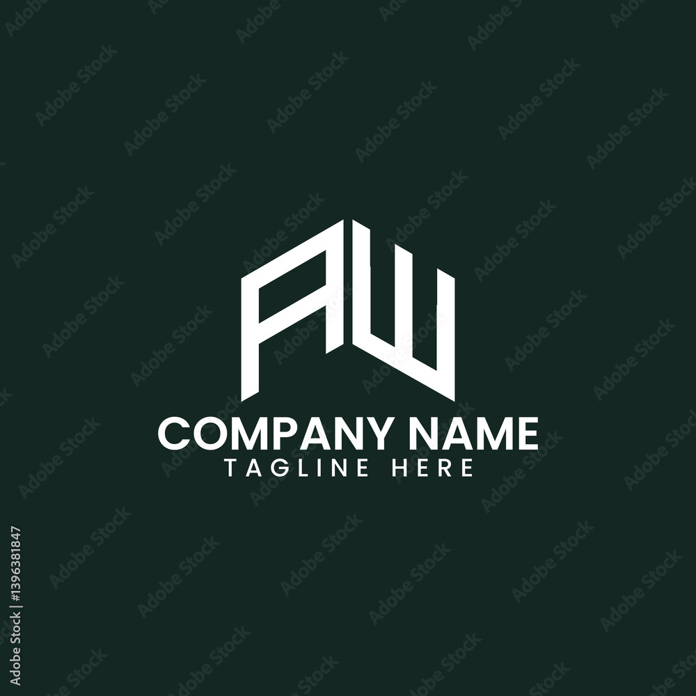 Fototapeta premium Modern Geometric Letter Logo Design