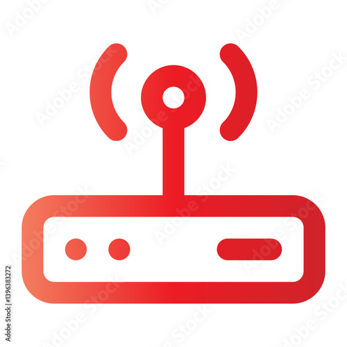 wireless router gradient icon