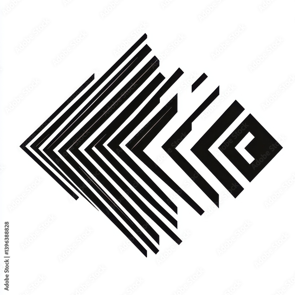 Geometric pattern with black lines forming a diamond shape design on transparent background Geometric pattern with black lines forming a diamond shape design on transparent background