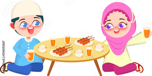 Muslim Character Illustration
