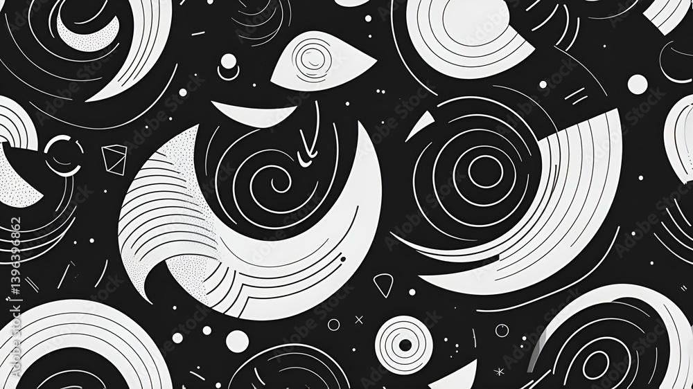 seamless abstract pattern, memphis style background, black and white geometric pattern, retro 80s pattern, high contrast vector, abstract memphis design, playful vector shapes, dynamic seamless backgr seamless abstract pattern, memphis style background, black and white geometric pattern, retro 80s pattern, high contrast vector, abstract memphis design, playful vector shapes, dynamic seamless backgr