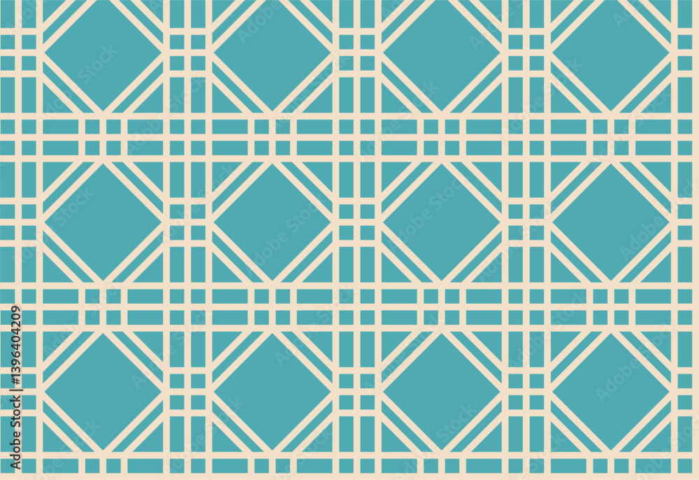 Fototapeta premium Seamless vector pattern. Modern stylish texture. Geometric linear ornament.