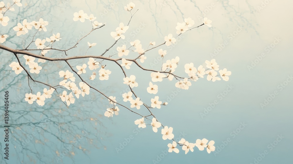Blossoms reflecting in curved standard nature photography serene environment close-up floral beauty Blossoms reflecting in curved standard nature photography serene environment close-up floral beauty