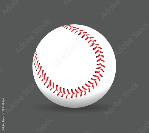 Baseball  Stitches  on a white background , vector design
