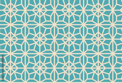 Seamless vector pattern in arabian style. Geometric background.