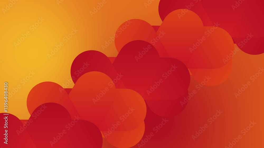 abstract red and yellow geometric blurry background in a modern style vector animation vertical video
