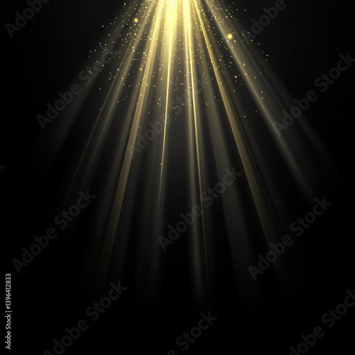 A bright light shining on a dark background. The light is coming from the top left corner and is getting brighter as it moves towards the bottom right corner. The image has a warm