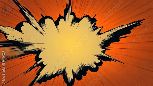 Comic explosion graphic