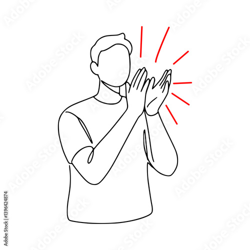 Clapping Hands Applause Moment Hands raised, clapping in celebration