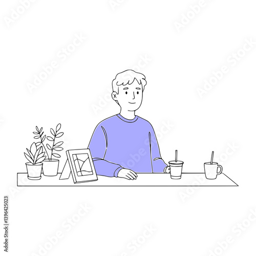 Grocery Checkout Counter Purchase Standing at a checkout with items