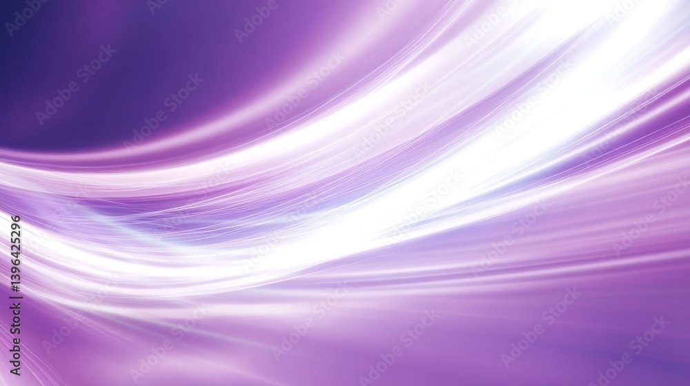 Abstract Graphic Design Banner Template with White Blur Geometric Light on Purple Background and Line Network Data Abstract Graphic Design Banner Template with White Blur Geometric Light on Purple Background and Line Network Data