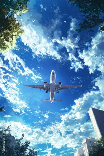 飛ぶ飛行機