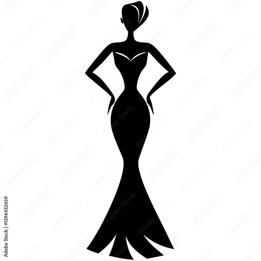 Fashion Vector Silhouette | Stylish, Trendy, and Elegant Clipart Fashion Vector Silhouette | Stylish, Trendy, and Elegant Clipart
