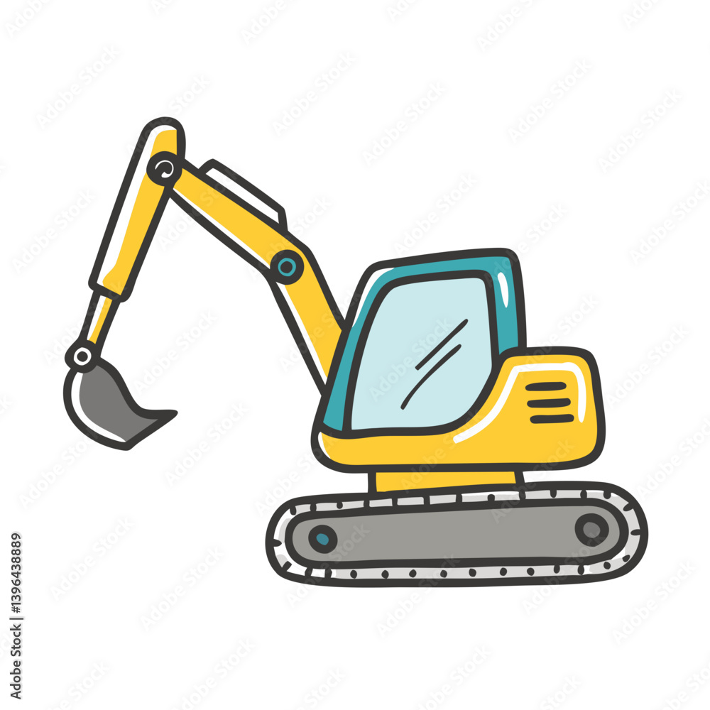 excavator icon, excavator vector illustration-simple illustration of excavator, perfect for excavator logos and icons excavator icon, excavator vector illustration-simple illustration of excavator, perfect for excavator logos and icons